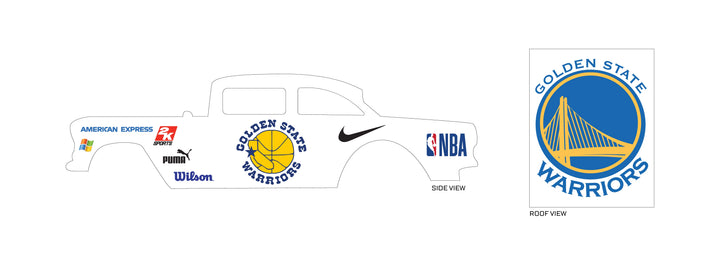 Golden State Warriors Custom Car Decals