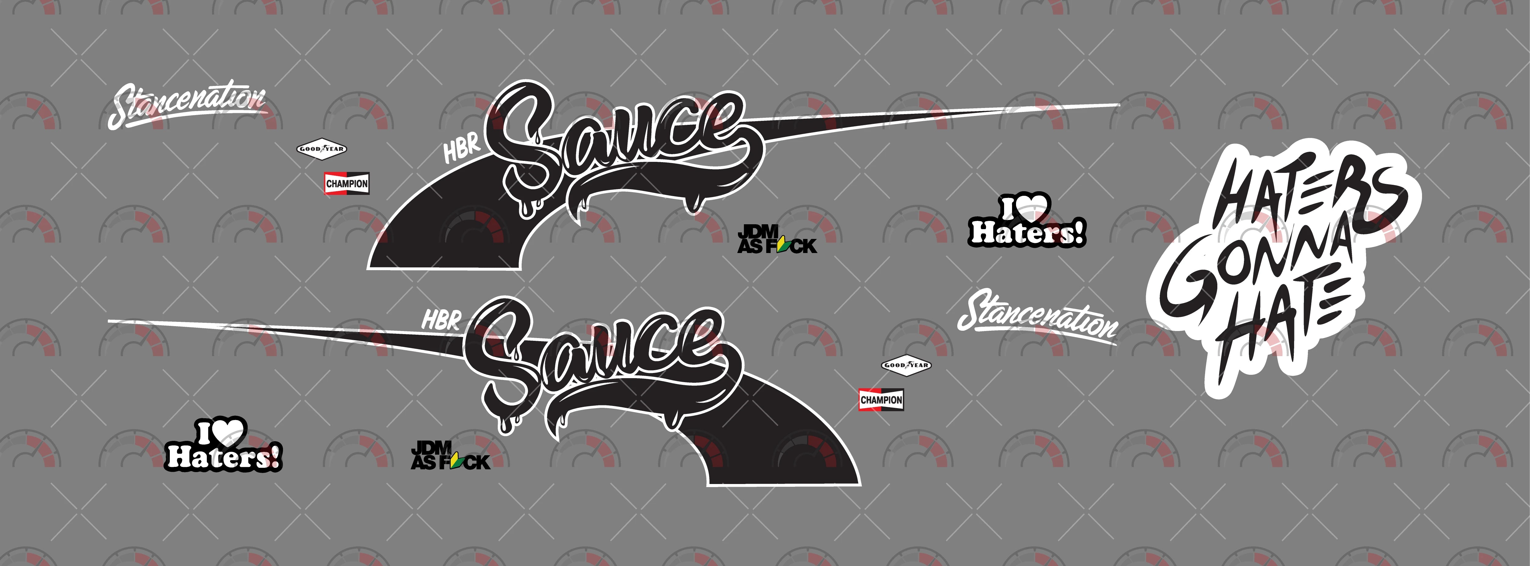 HBR Sauce Toy Vehicle Decals