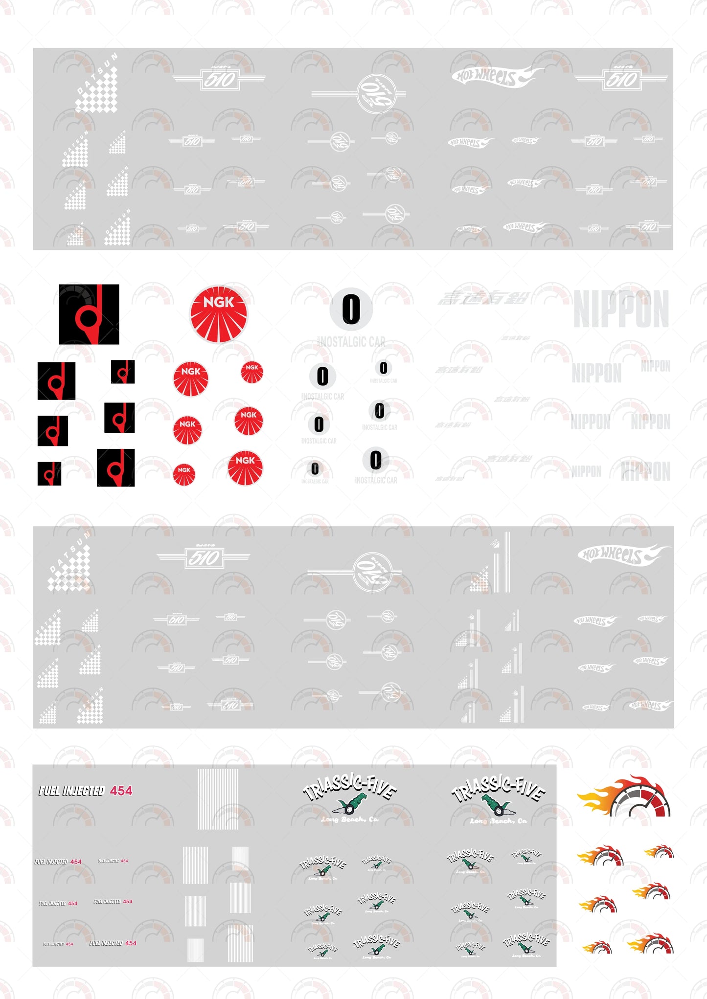 Super Treasure Hunt Custom Model Car Decals
