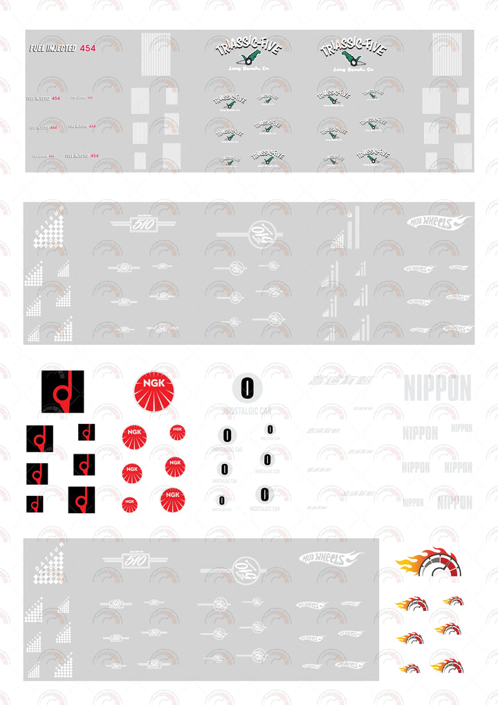 Triassic Five Toy car Decals