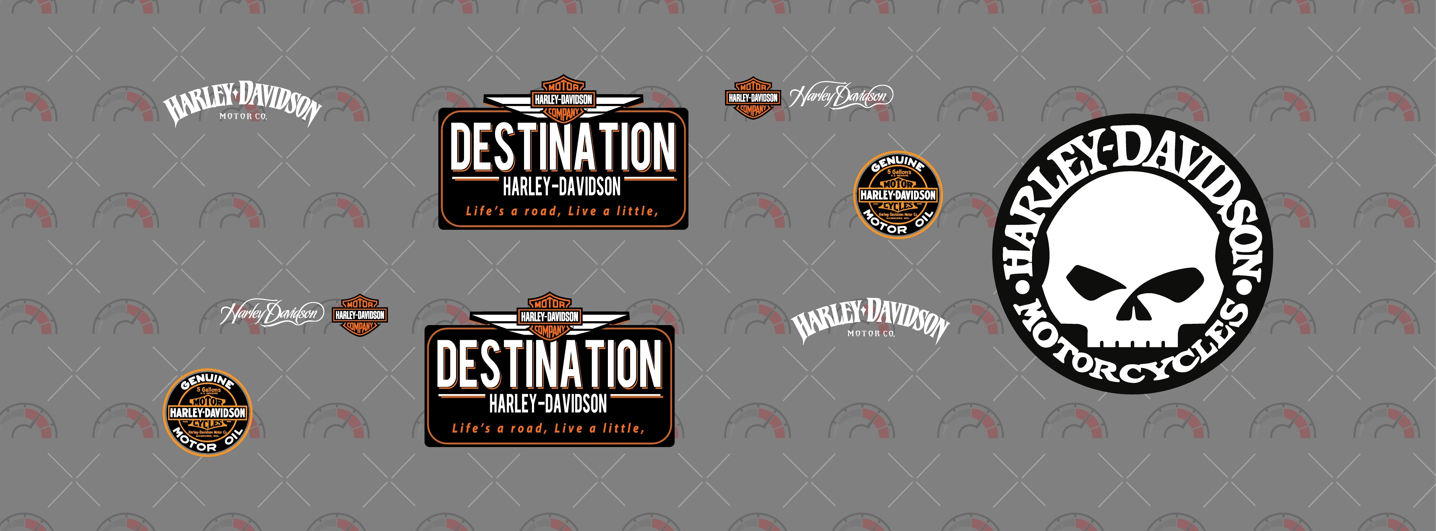 Harley Davidson Destination Custom Car Decals