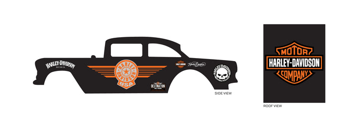 Harley Davidson USA Custom Model Car Decals