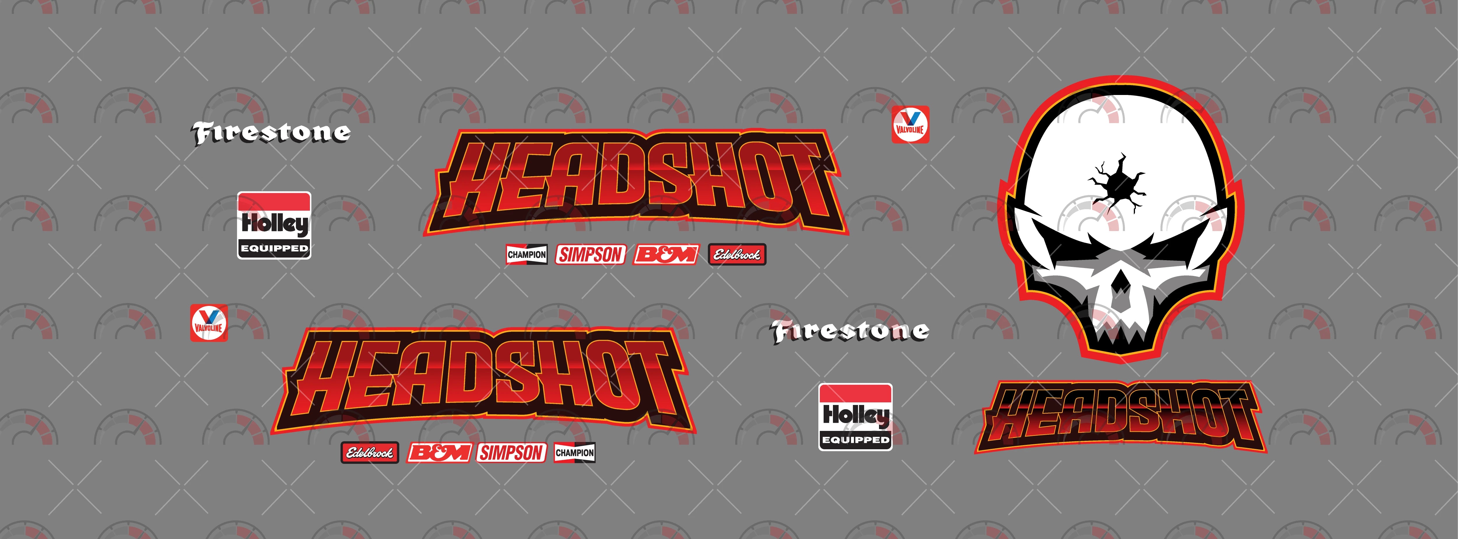 Headshot Toy Vehicle Decals
