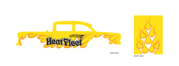 Heat Fleet Design Toy Car Sticker