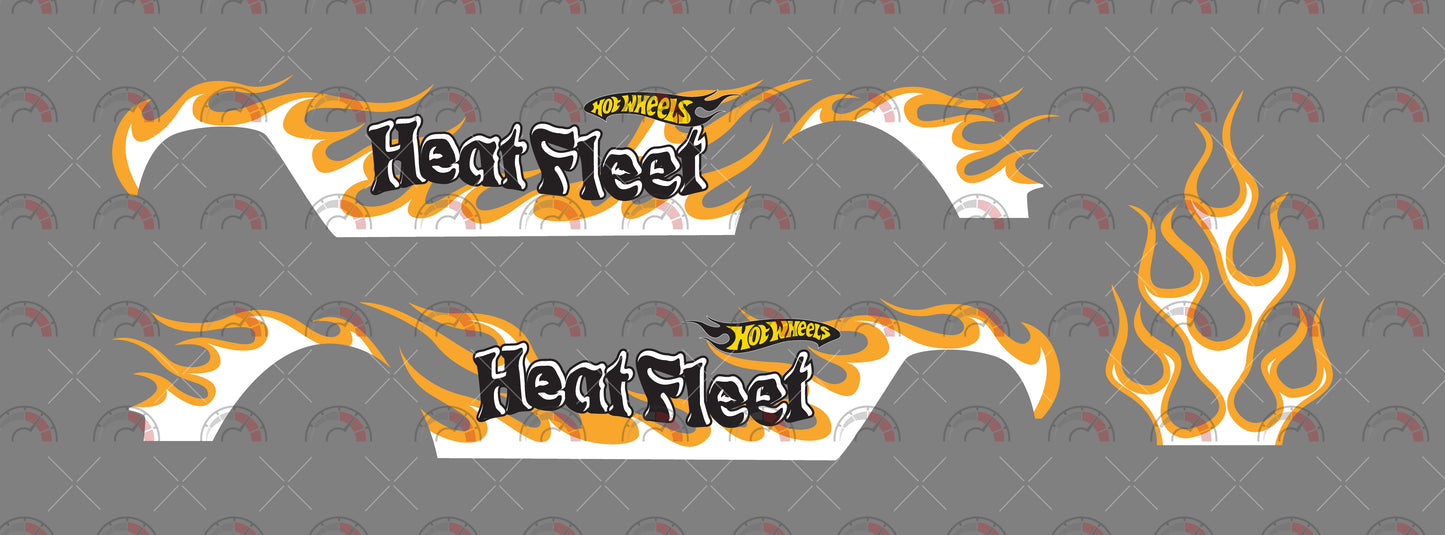 Heat Fleet Design Toy Car Sticker