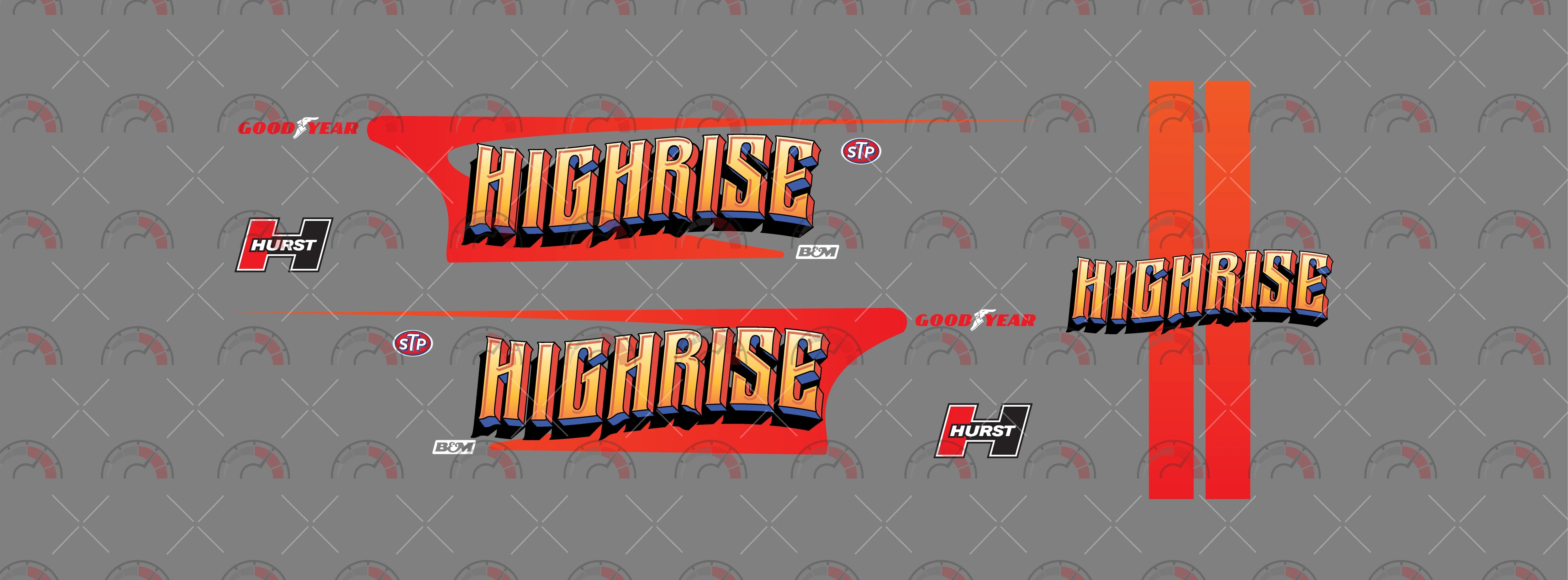 Toy Car Sticker Design - High Rise