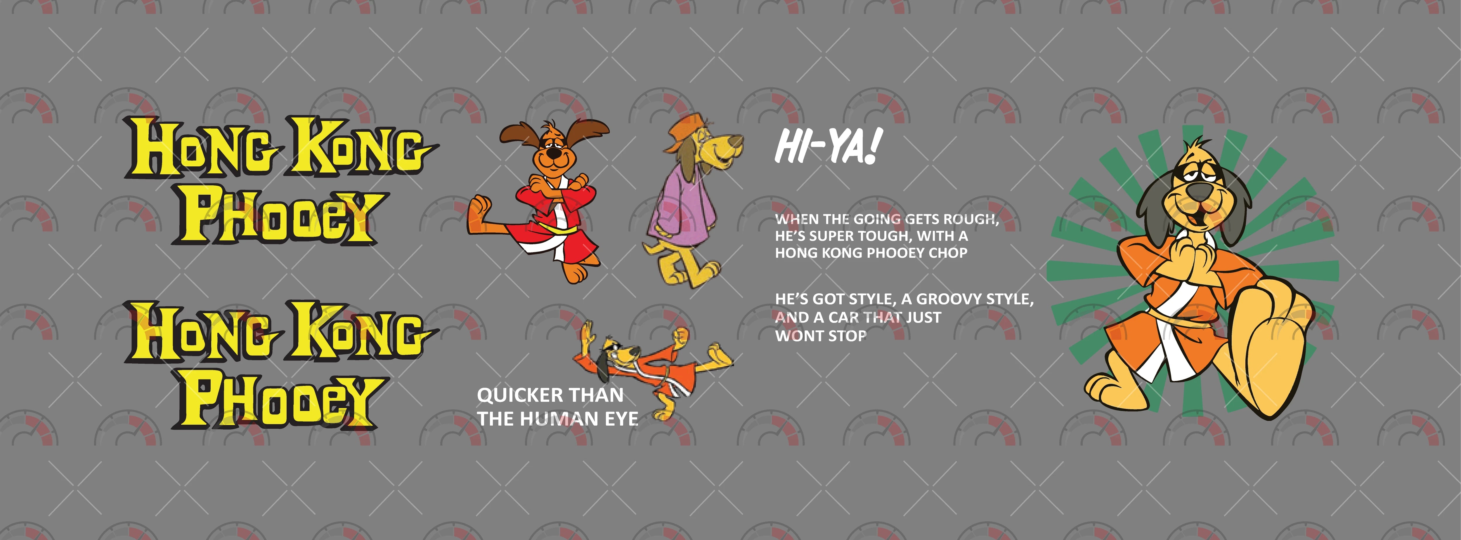 Hong Kong Phooey Toy car Decals