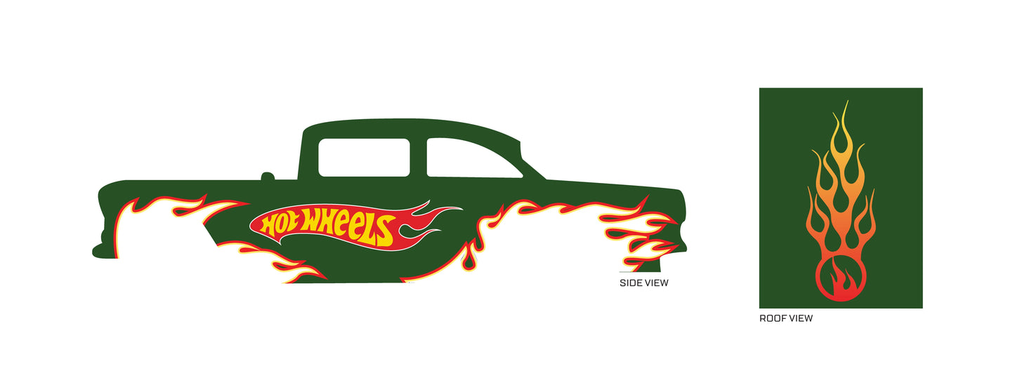 Hot Wheels 02 Design Toy Car Sticker