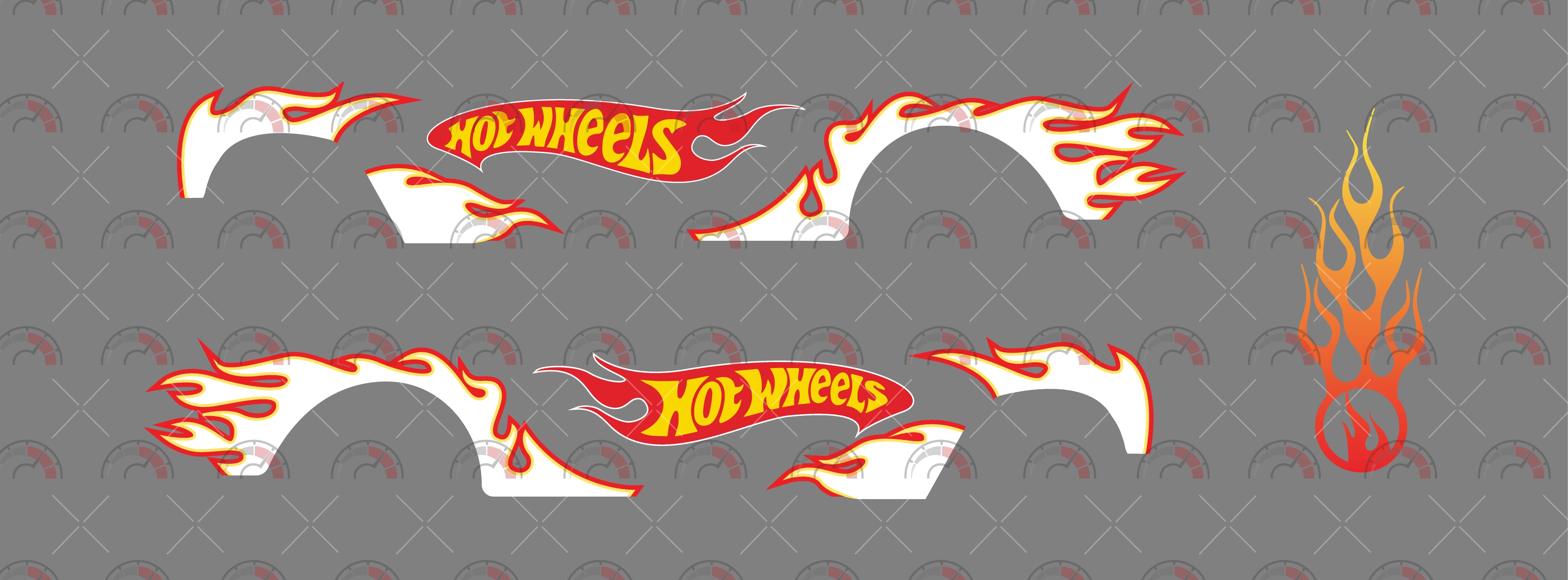 Hot Wheels 02 Design Toy Car Sticker