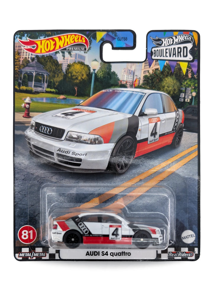 Hot Wheels Audi S4 Quattro 1:64 – Pearlescent White