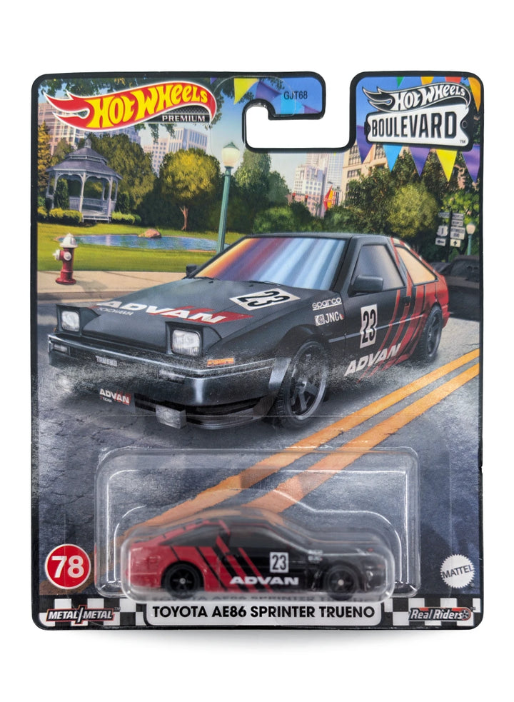 Hot Wheels Toyota AE86 Sprinter Trueno 1:64 – Black