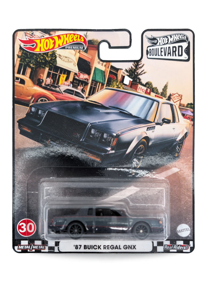 Hot Wheels Buick '87 Buick Regal GNX 1:64 - Metalflake Dark Gray