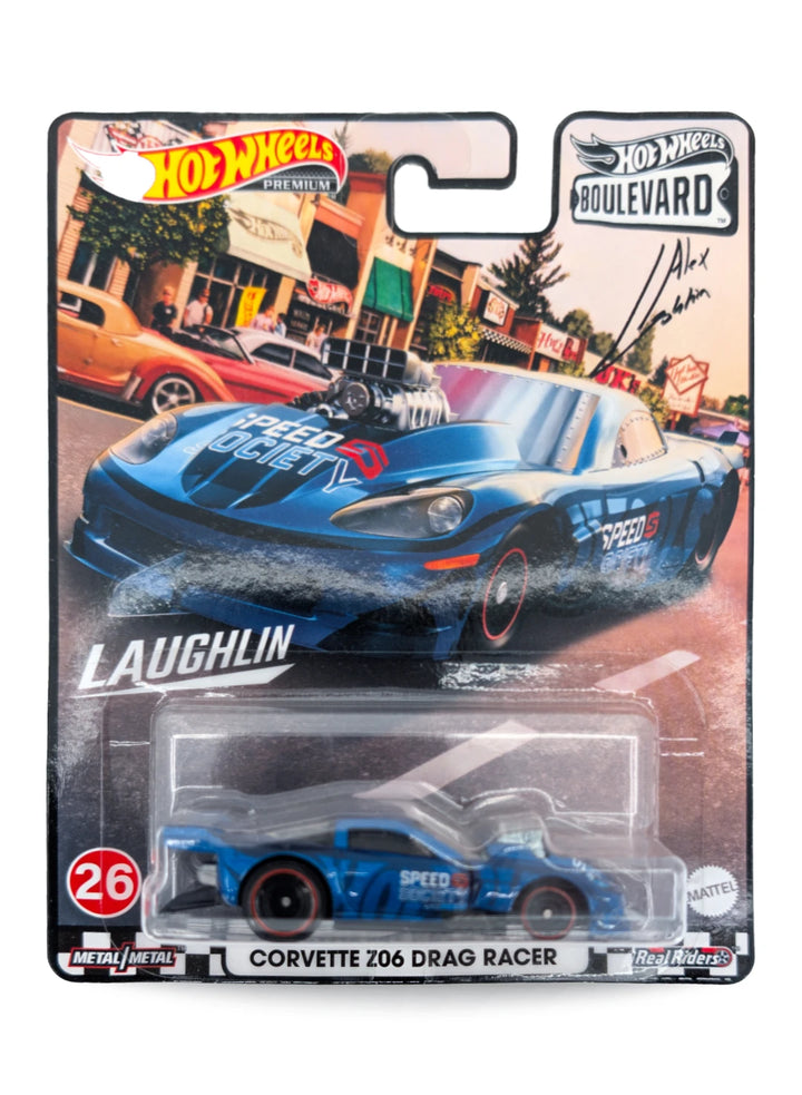 Hot Wheels Chevrolet Corvette Z06 Drag Racer 1:64 - Metalflake Blue