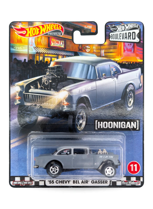 Hot Wheels Boulevard (After 2013) – 2020 Chevrolet '55 Chevy Bel Air Gasser 1:64 - Grey
