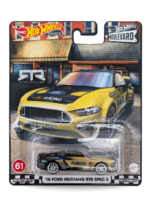 Hot Wheels Boulevard (After 2013) – 2022 Ford '18 Ford Mustang RTR Spec 5 1:64 - Black
