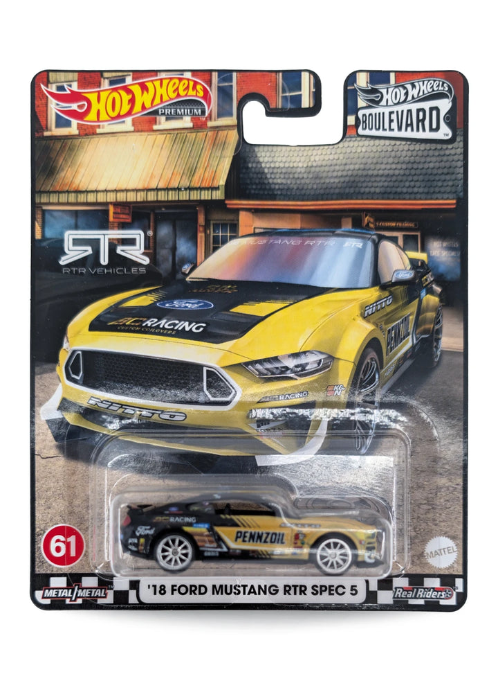 Hot Wheels Ford '18 Ford Mustang RTR Spec 5 1:64 - Black