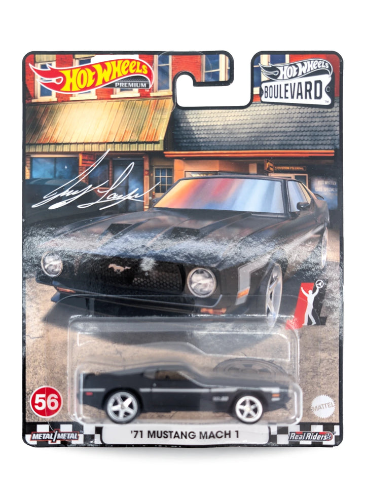 Hot Wheels Ford '71 Mustang Mach 1 1:64 - Matte Black