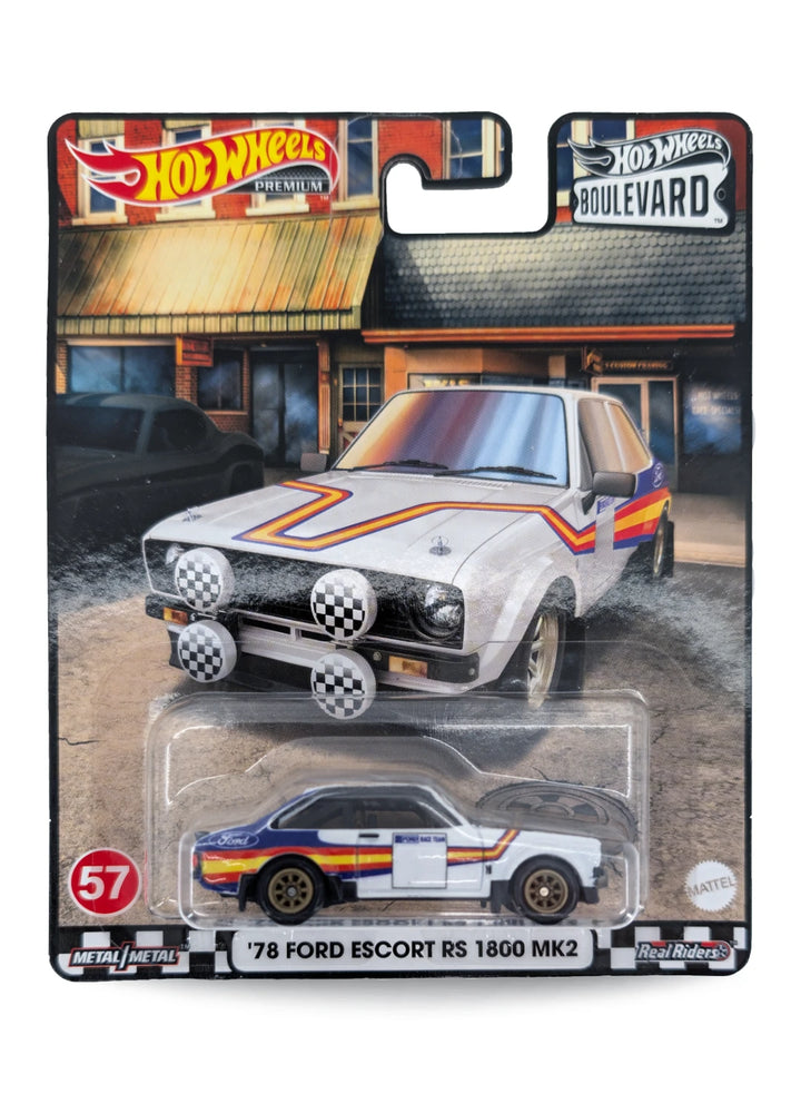 Hot Wheels Ford '78 Ford Escort RS1800 Mk2 1:64 - White