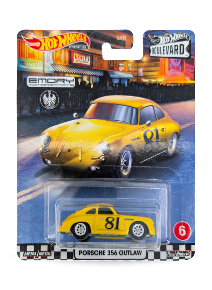 Hot Wheels Porsche 356 Outlaw 1:64 - Yellow