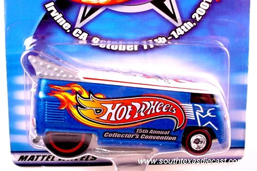 Volkswagen Drag Bus – Metallic Blue (Red-Tipped Flames)