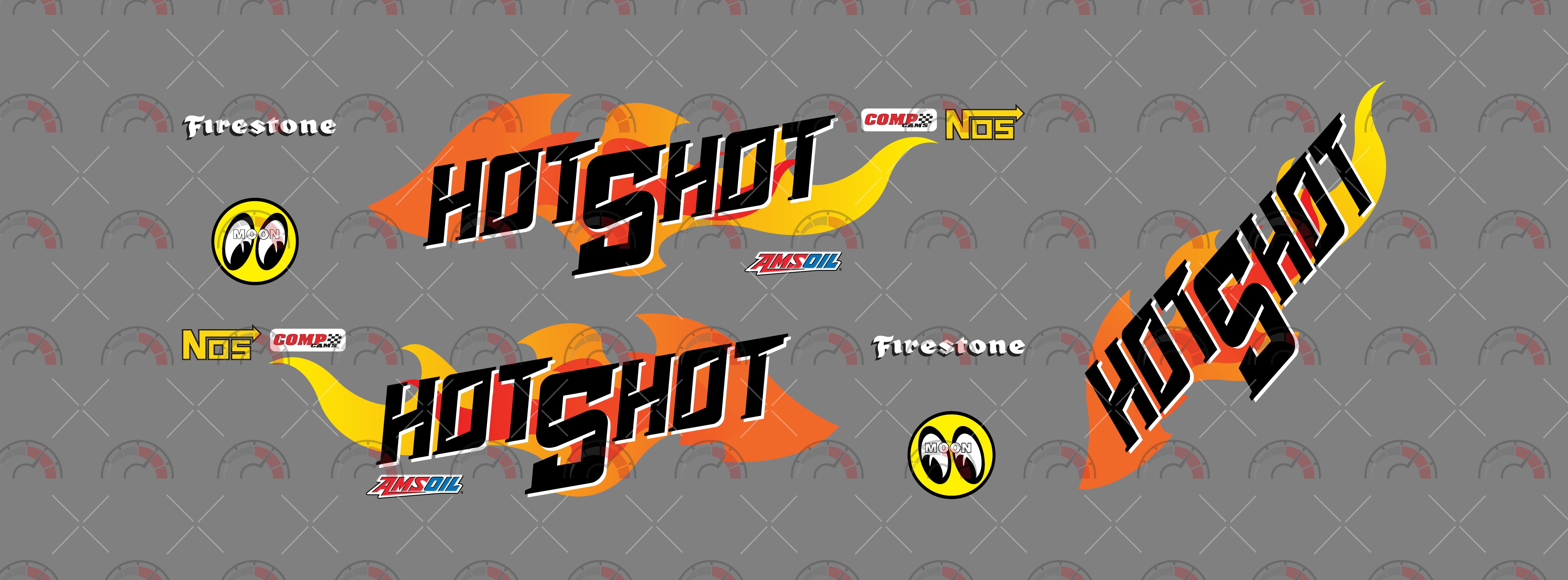 Hotshot Toy Car Sticker Design