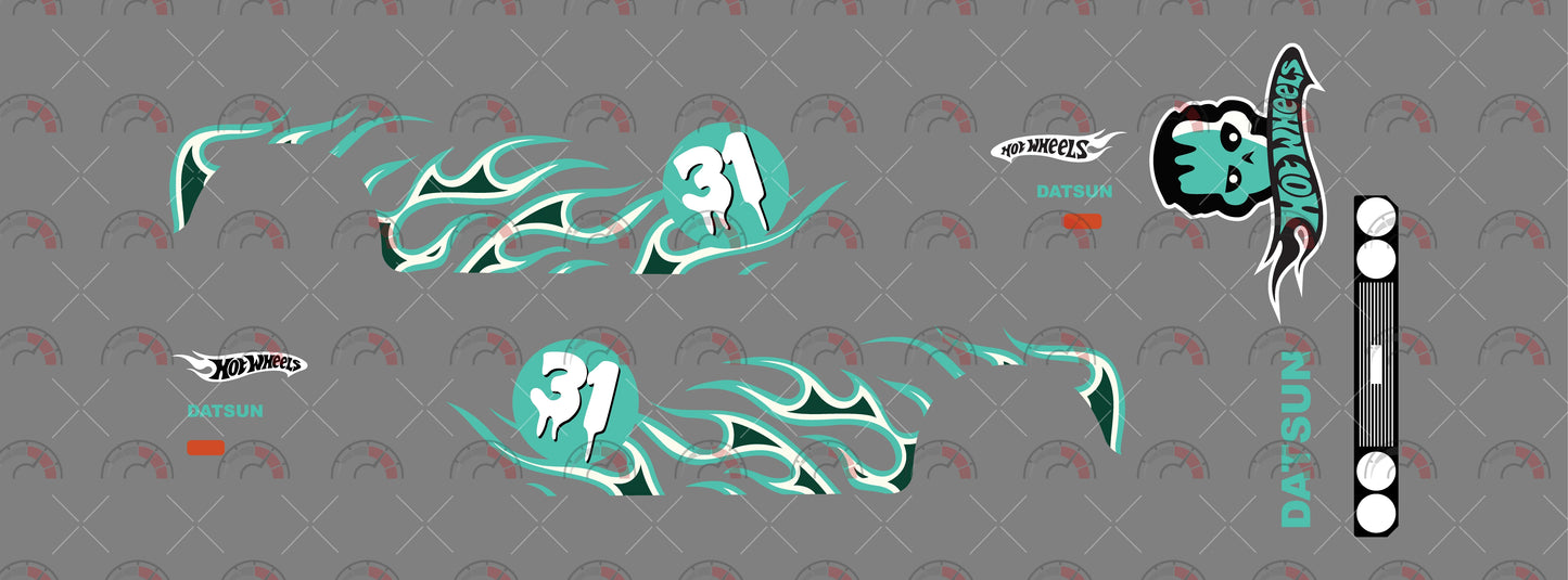 Hot wheels 31 Custom Model Car Decals