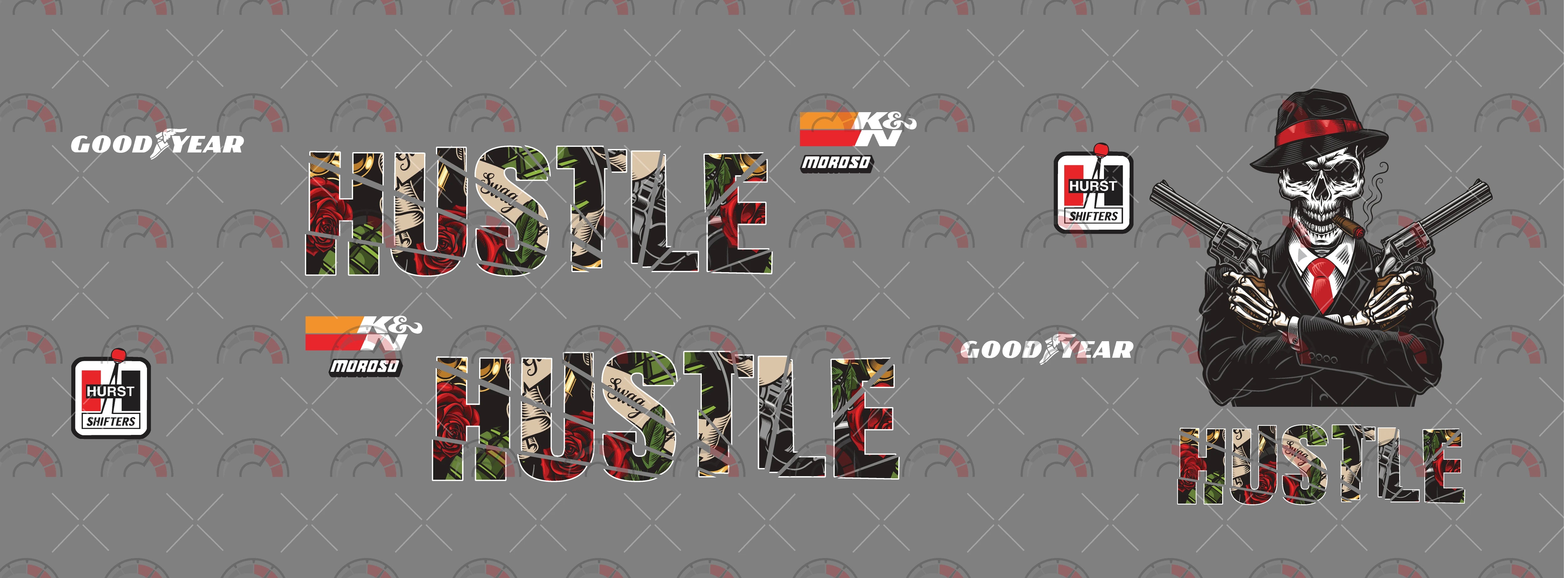 Hustle Custom Car Decals