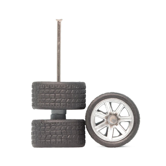 6 Spoke Chrome 10mm Car Wheels