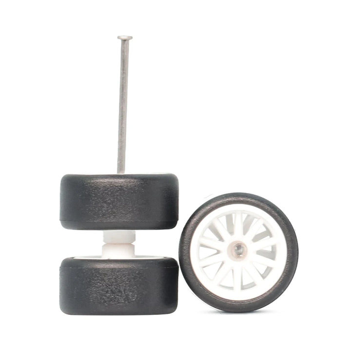 CE28 White 10mm Car Wheels