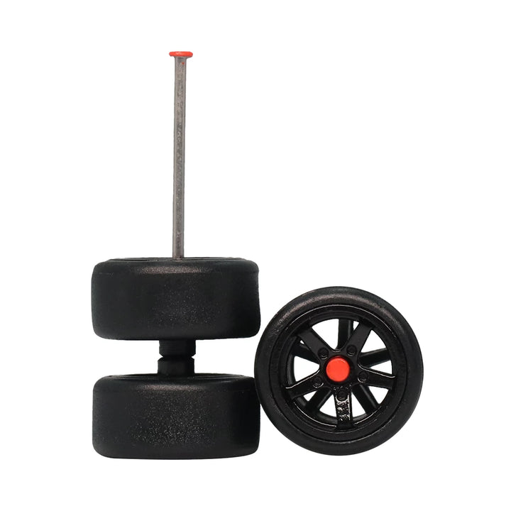 5 Spoke Red Dot (Silvia Convention) 10mm Car Wheels