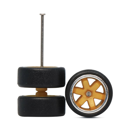 TE37 Yellow Line Chrome