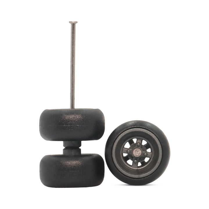 4 Spoke Black 10mm Car Wheels
