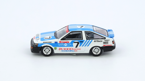 Toyota Corolla Levin (AE86) #7 “MINOLTA TOM’S” GR.A INTER-TEC 1985