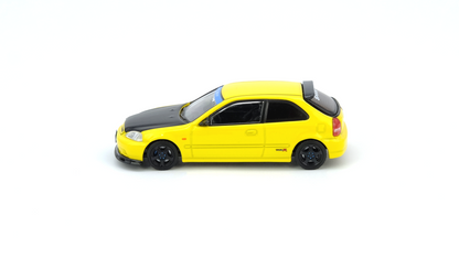 Honda Civic TYPE R (EK9) Yellow Tuned by “SPOON SPORTS”