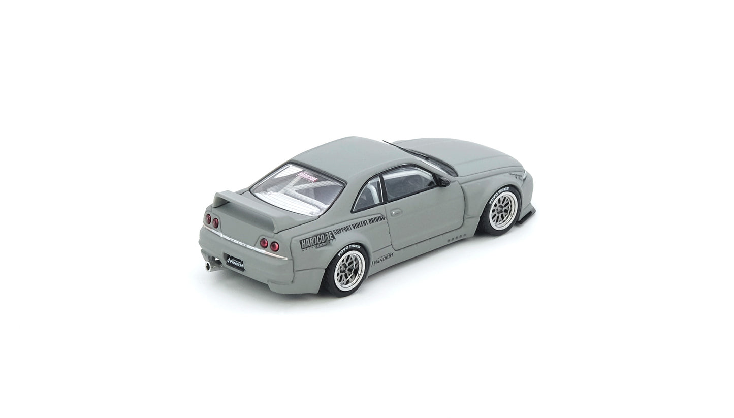 NISSAN SKYLINE GT-R (R33) PANDEM / ROCKET BUNNY Cement Grey Matte