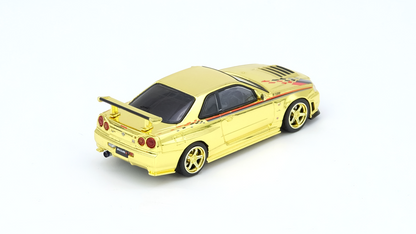 SKYLINE GT-R (R34) NISMO R-Tune Gold Chrome – Hobby Expo China 2023 Event Edition