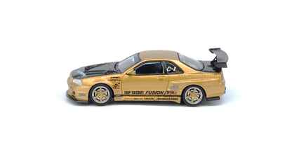 TOP SECRET Skyline GT-R (R34) Gold