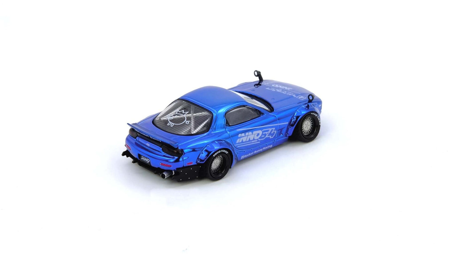 Mazda RX-7 (FD3S) Pandem Rocket Bunny Chrome Blue Tokyo Auto Salon 2026 Event Edition