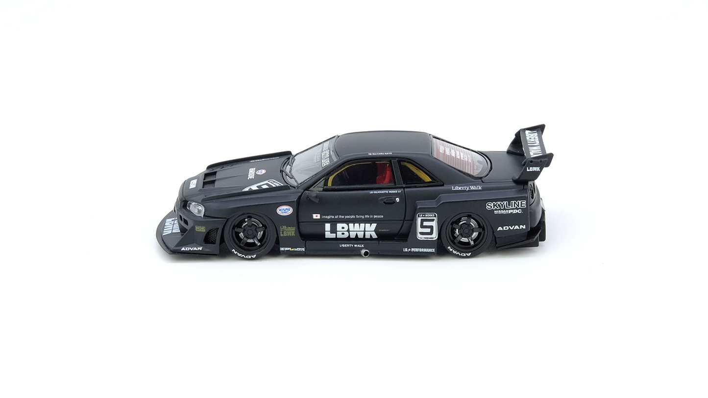 SKYLINE “LBWK” (ER34) SUPER SILHOUETTE Black Matt
