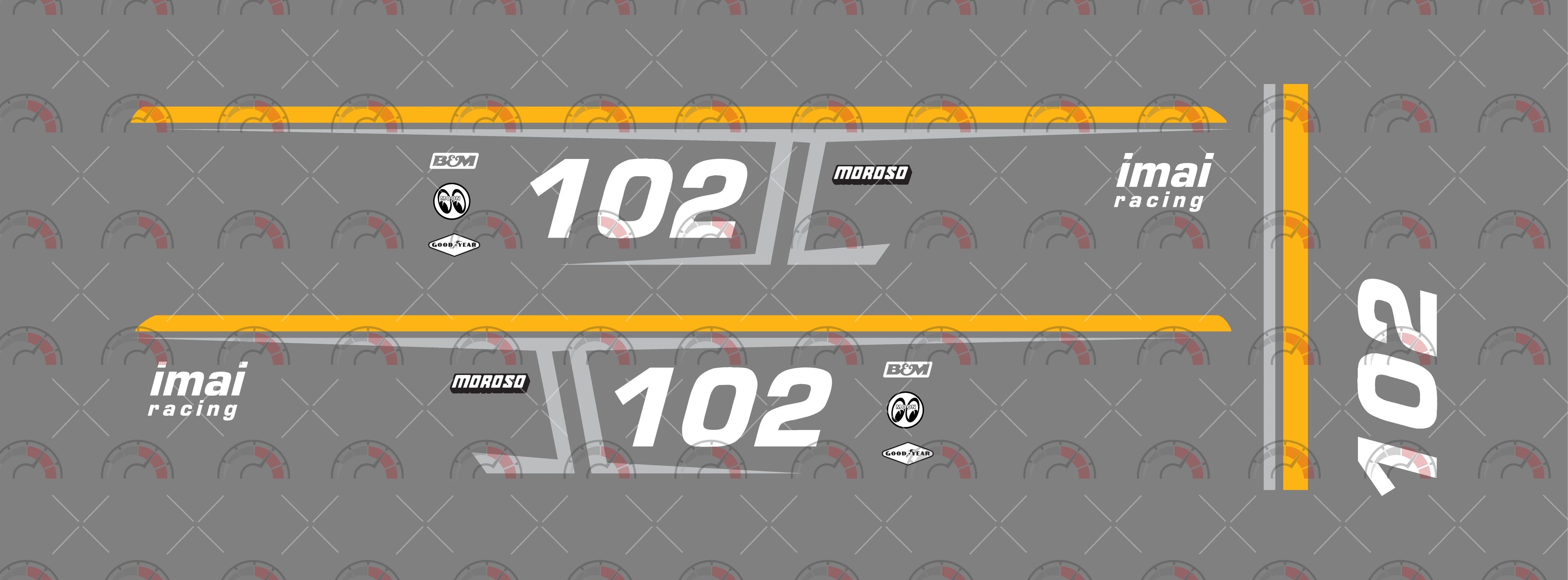 Imai Racing model Car Decals