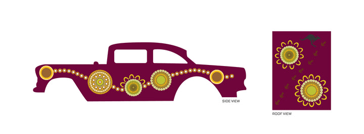 Indigenous 01 Design Toy Car Sticker