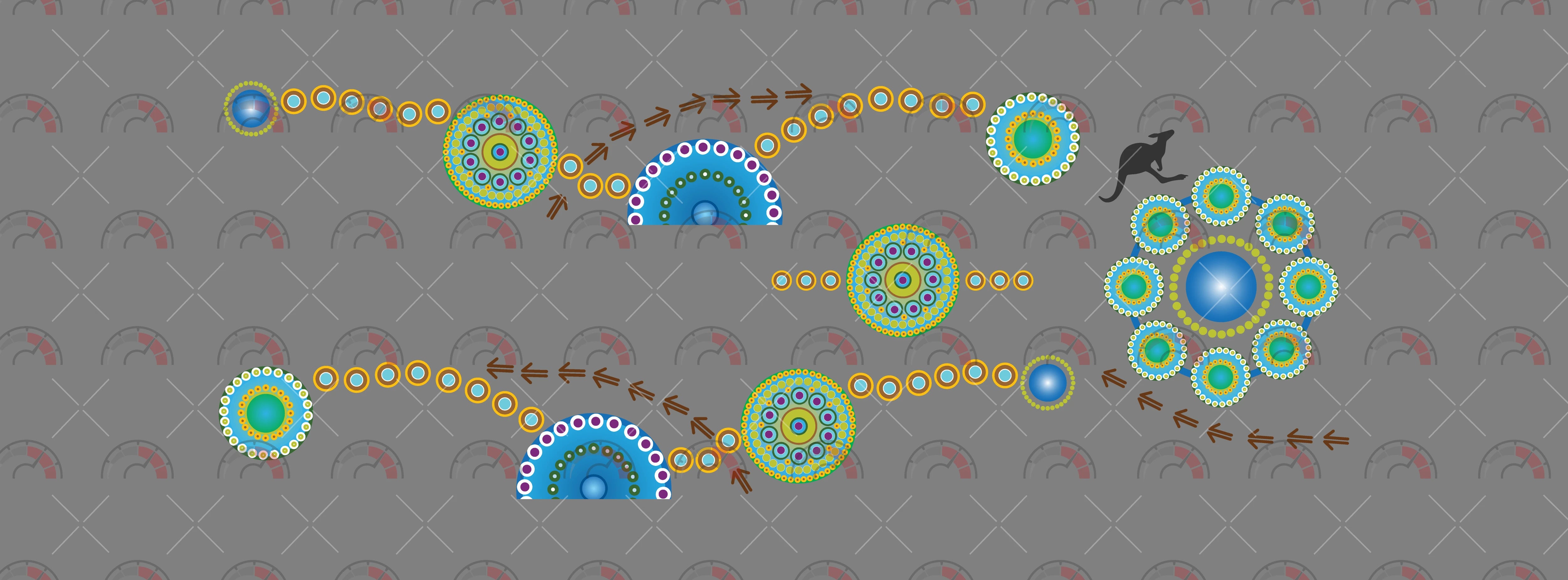 Indigenous 02 Design Toy Car Sticker