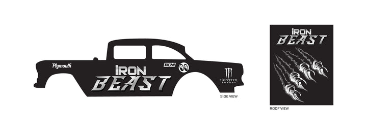 Iron Beast Toy car Decals