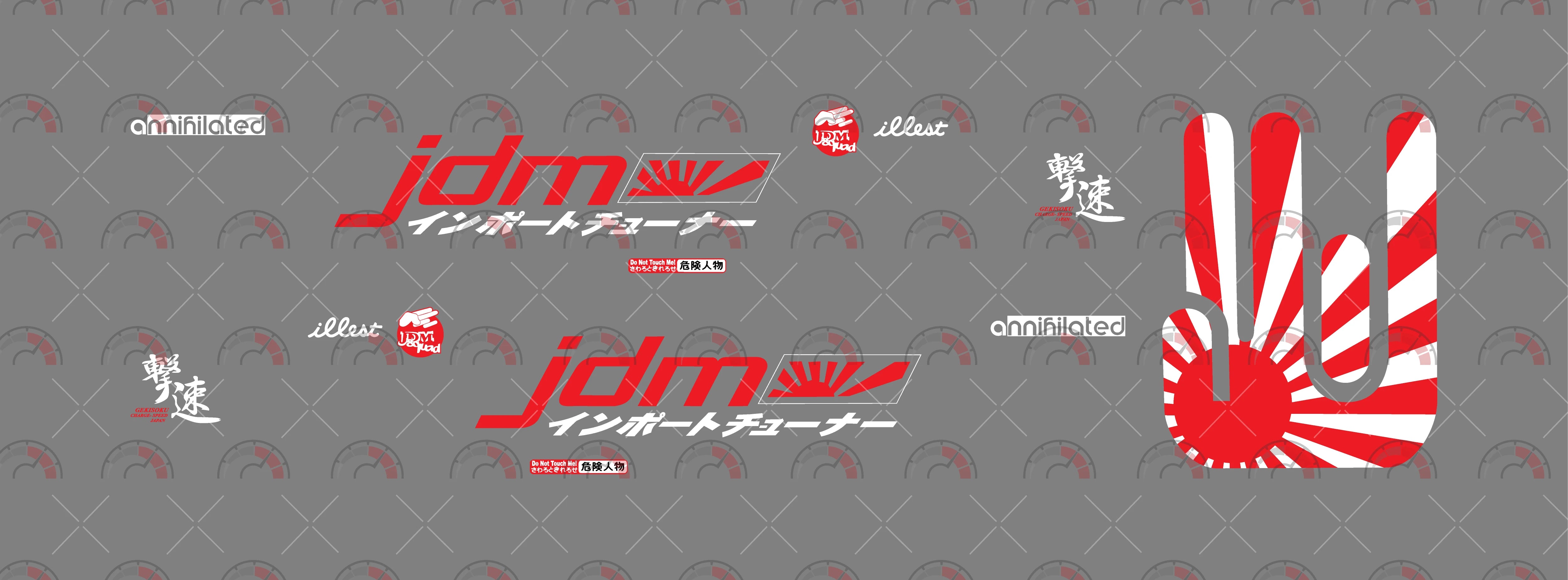 JDM 01 model Car Decals
