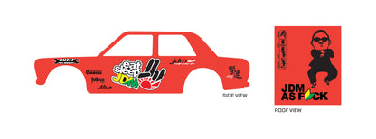 JDM 010 et sleep Toy Car Sticker