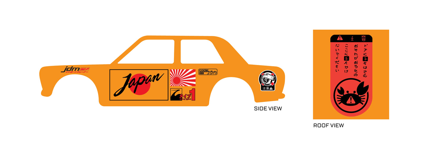 JDM 014 Custom Model Car Decals