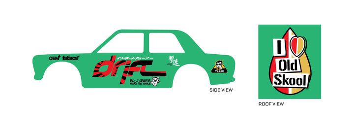 JDM Drift Toy car Decals