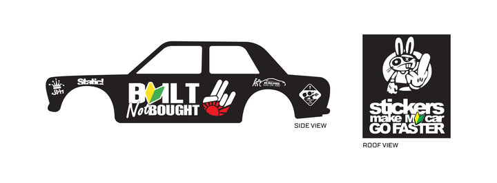 JDM 017 Toy car Decals