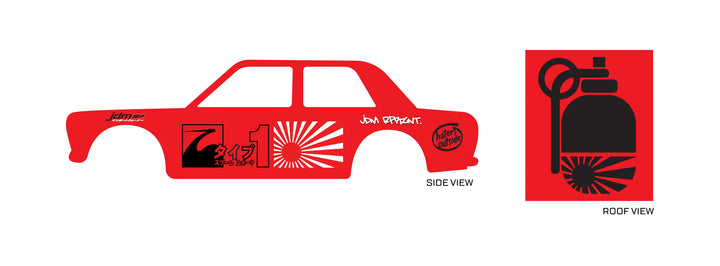 JDM 018 Toy car Decals