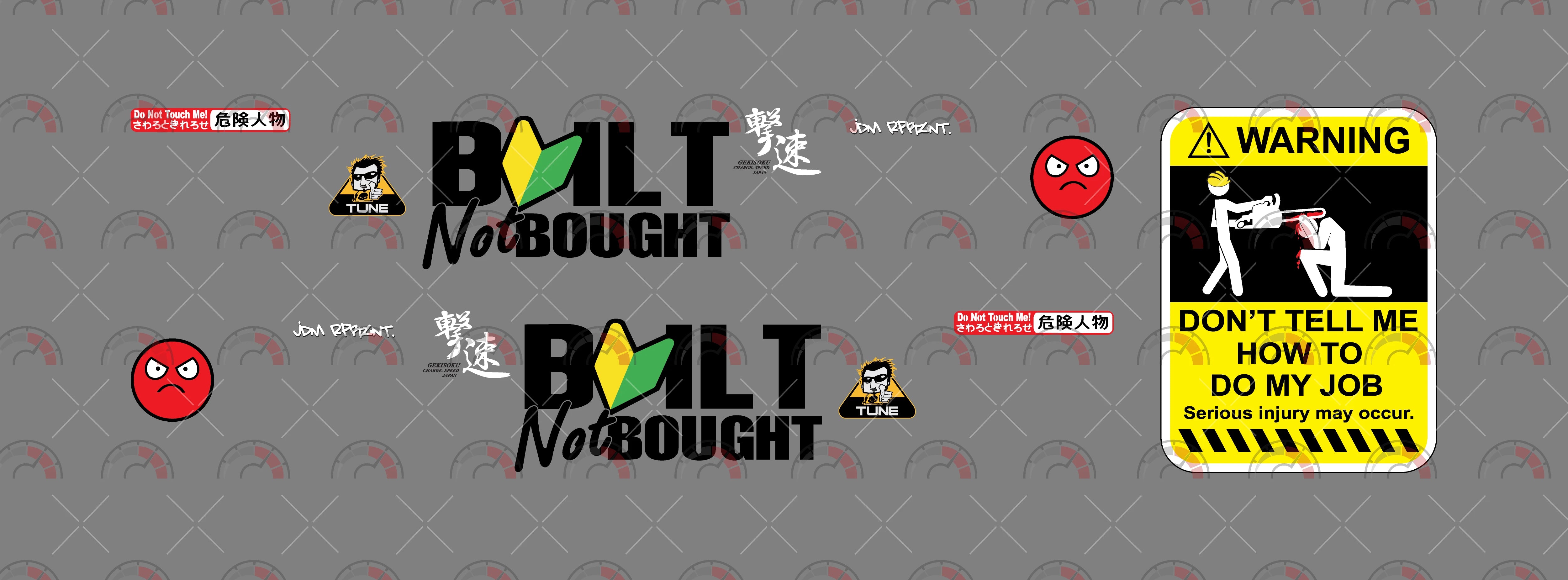 JDM 03 B Toy car Decals